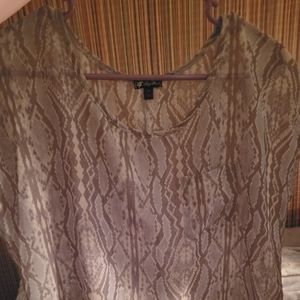 Lily white sheer top size M